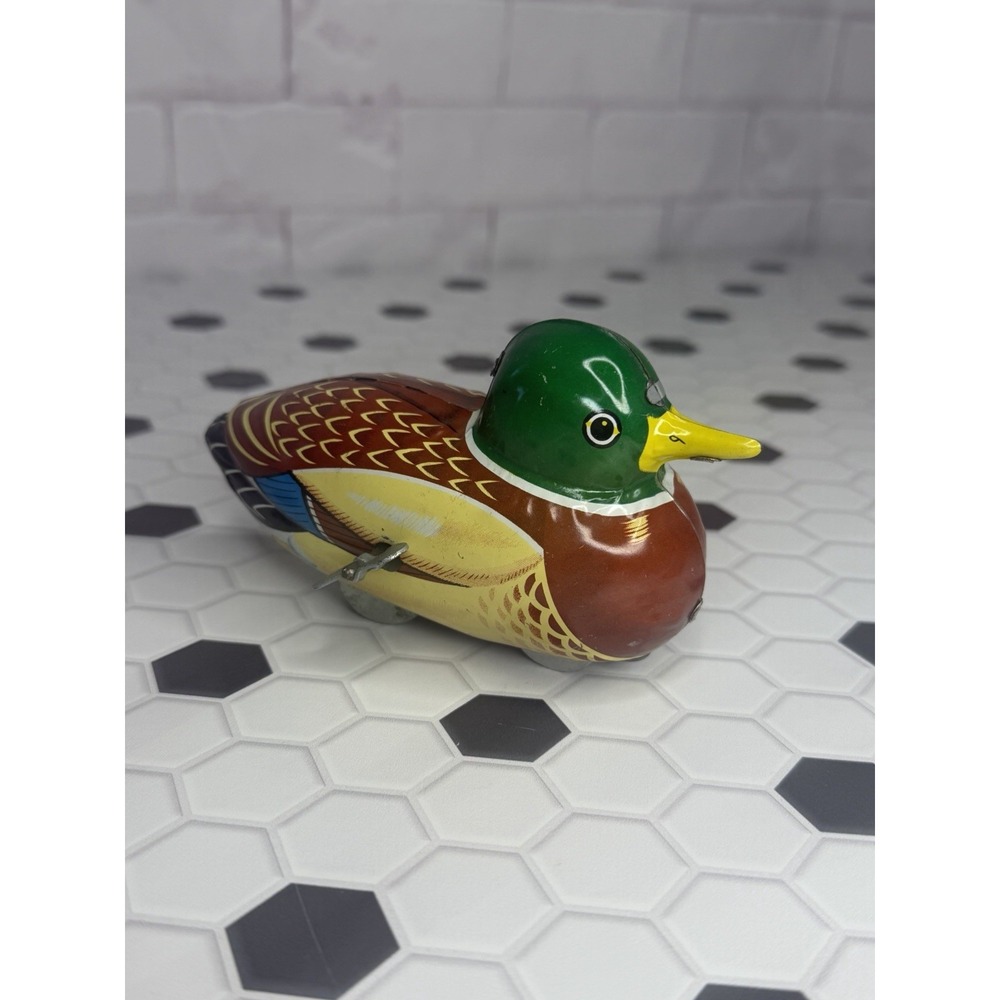 Vintage 1950's Mallard Duck Wind-Up Toy - Picture 2 of 7